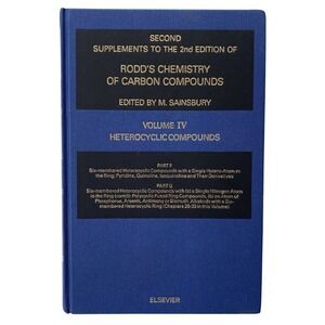 Heterocyclic Compounds Ssrcc IV Part F & G- Rodd's Chemistry of Carbon Compounds